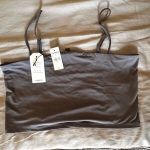 Express Charcoal Crop Camisole